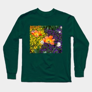 Rainbow of Flowers in Riga, Latvia (Europe) Long Sleeve T-Shirt